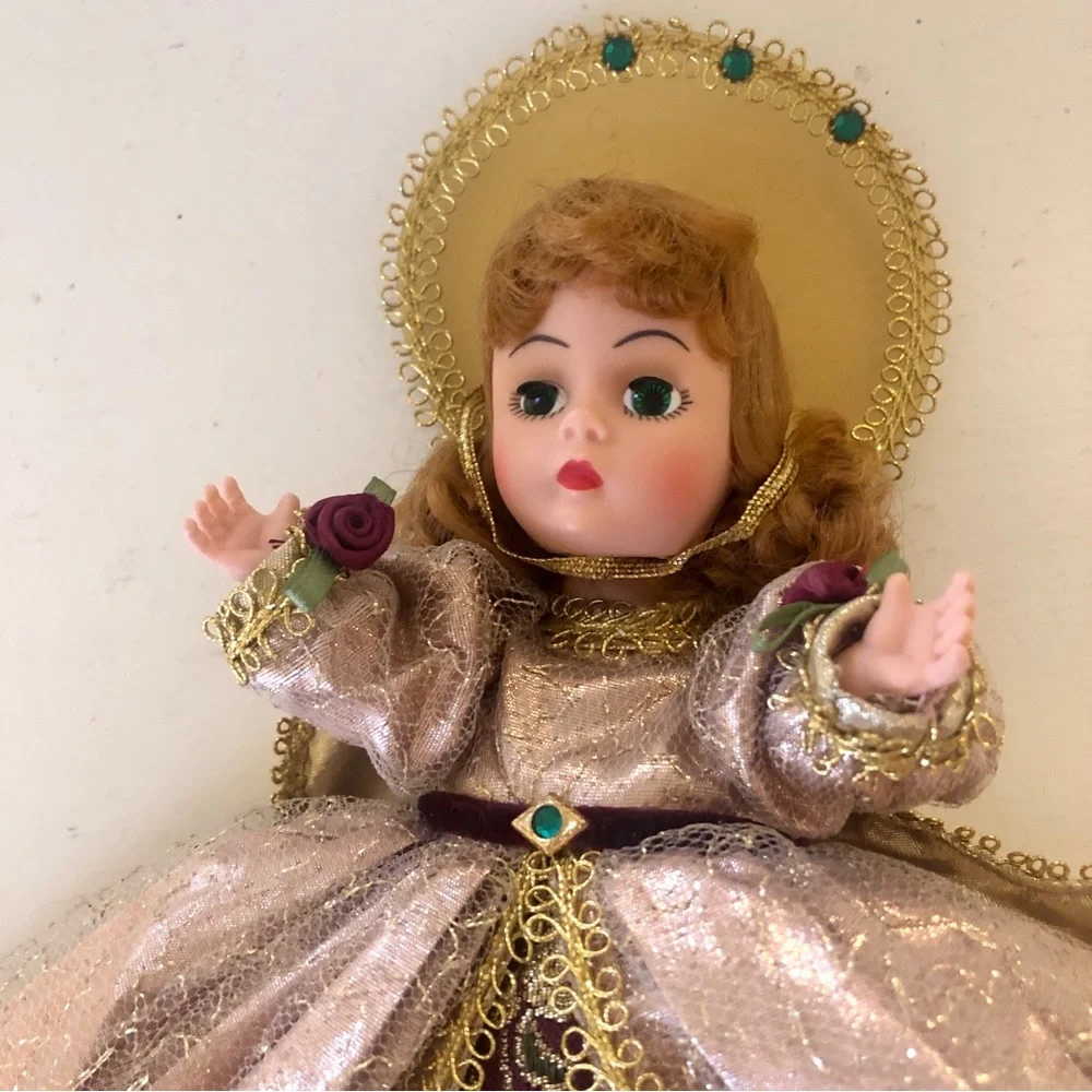 Vintage Madame Alexander Angel Tree Top Topper Pink Victorian Doll #854